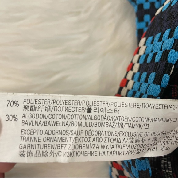 Zara Colorful Mini Skirt w/Zipper tribal print boho size large - Picture 11 of 11